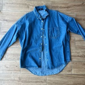 Oversized denim jacket